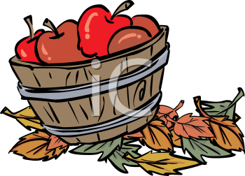 350x252 Apple Basket Clipart Free