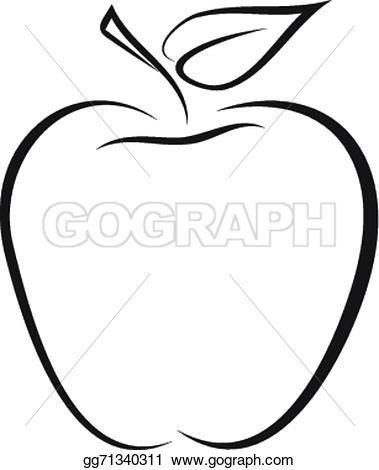 379x470 Apple Clipart Sketch