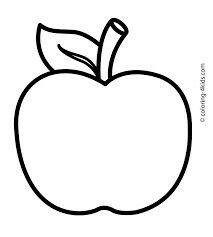 Apple Clipart Black And White