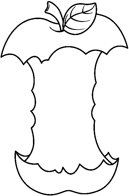 454x688 Apple Black And White Black And White Apple Clipart Free Images
