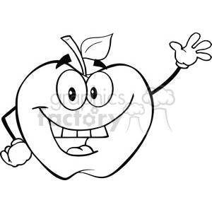 300x300 Royalty Free 6501 Royalty Free Clip Art Black And White Apple