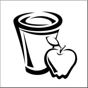 304x304 Clip Art Apple Juice Bampw I Abcteach