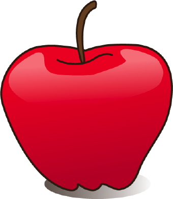 340x392 Apple On Clip Art Of A Shiny Clipart Panda