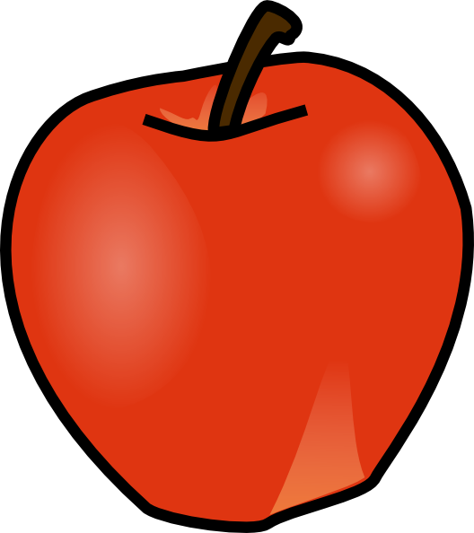 528x594 Apple Clip Art Free Vector 4vector
