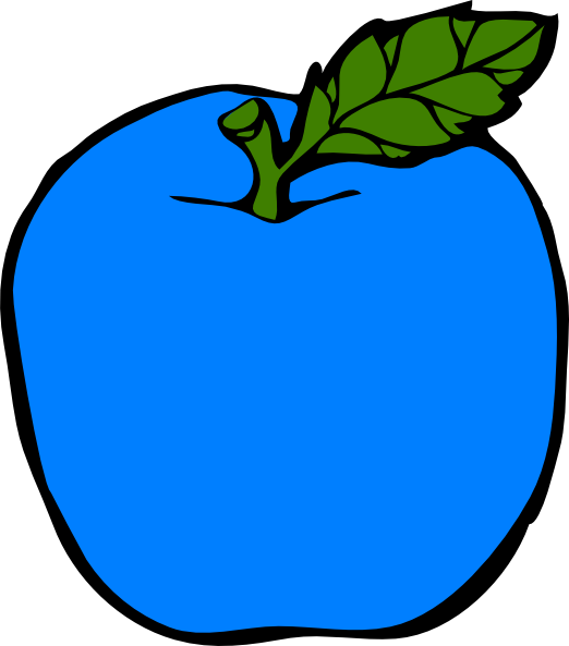 522x593 Blue Apple Clip Art