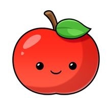 220x220 Cute Apple Clipart Letters Example