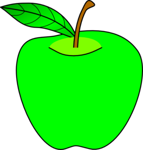 285x300 Yellow Apple Clipart