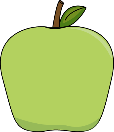 397x460 Big Green Apple Clip Art Image Printables Amp Tutorials