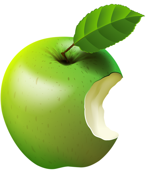 511x600 Bitten Apple Green Transparent Clip Art Imageu200b Gallery