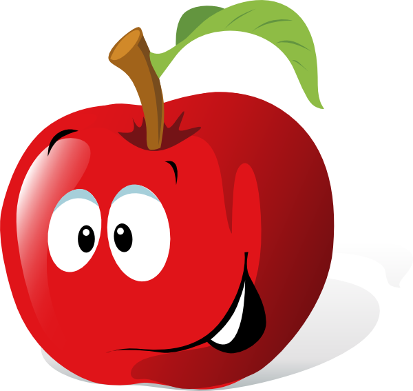 600x567 Cartoon Red Apple Clip Art