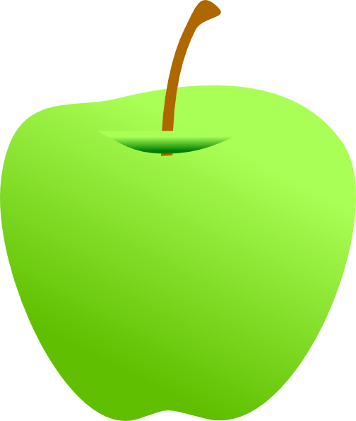 504x596 Green Apple Clip Art
