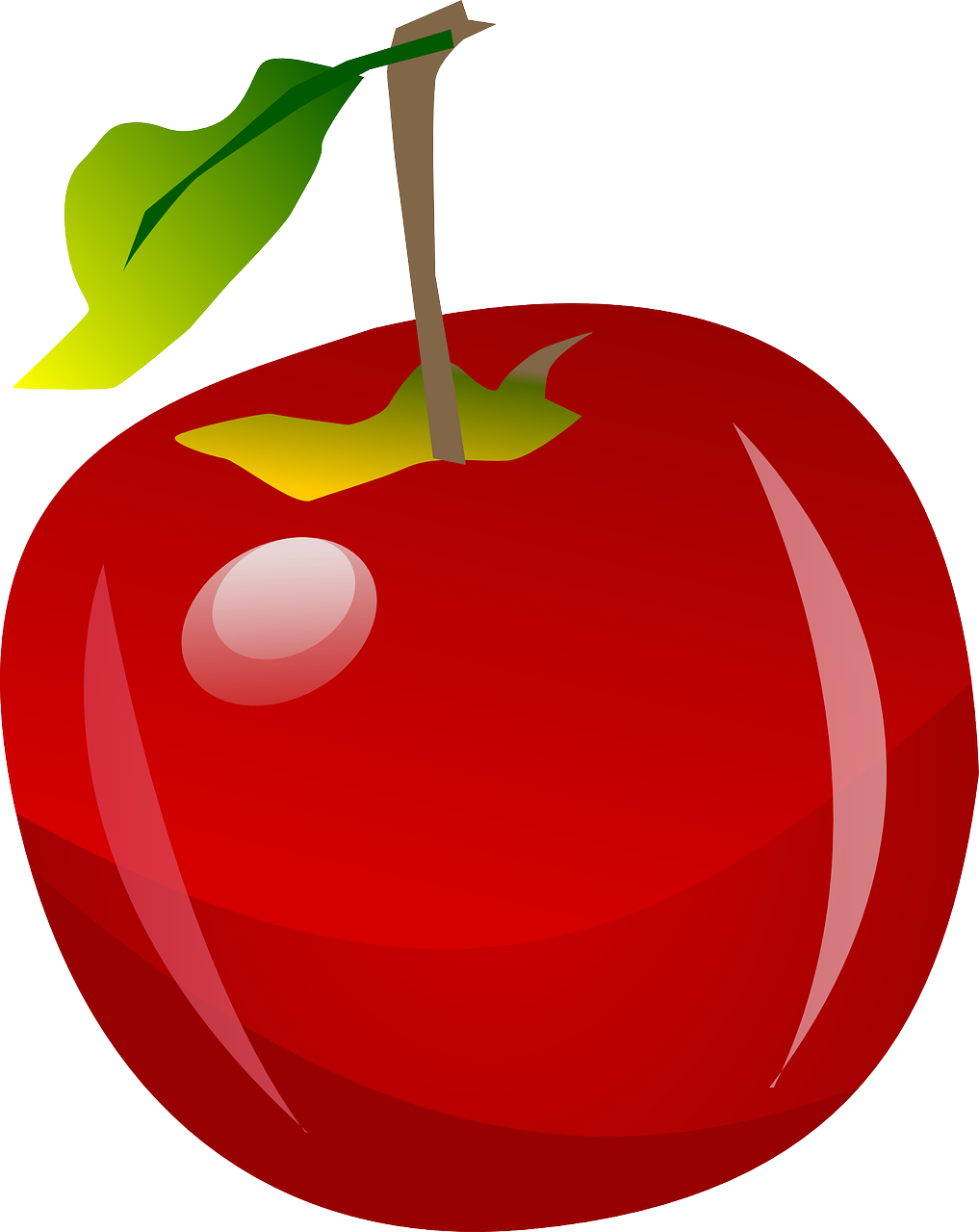1017x1280 Red Apple Clipart Png