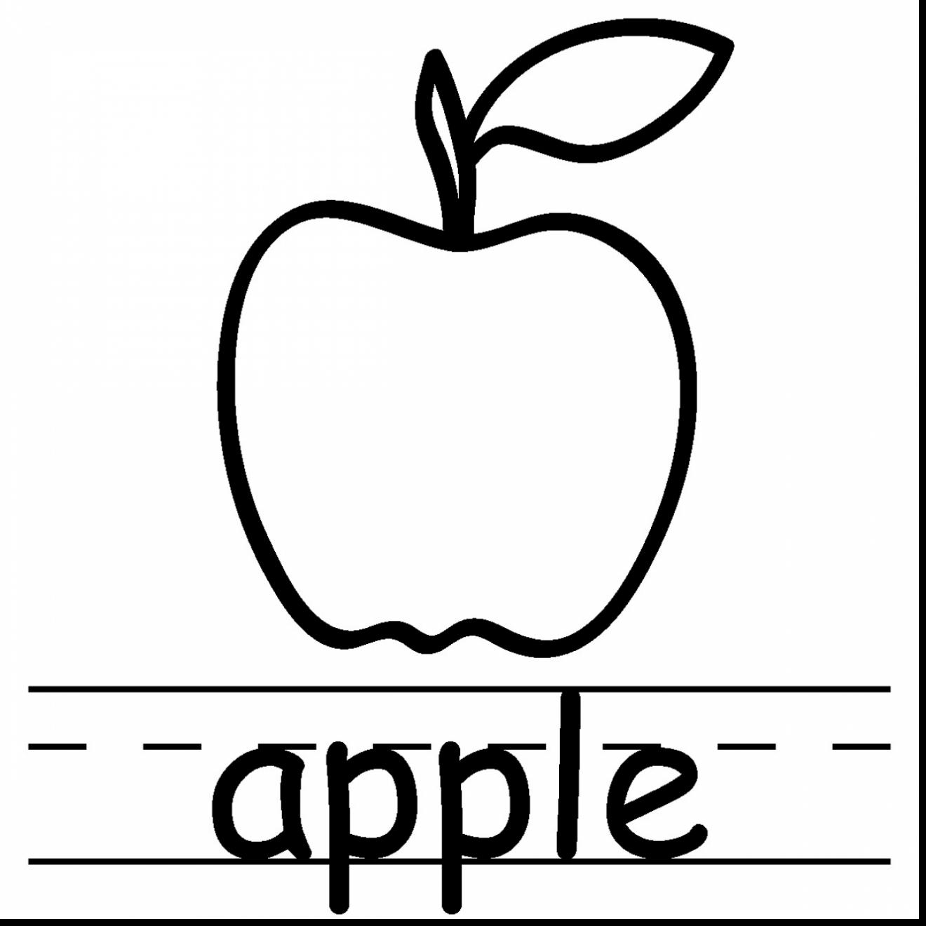 1320x1320 Magnificent Apple Core Coloring Page With Apple Coloring Pages