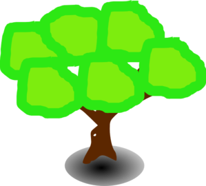 299x270 Six Green Dumpling Tree Clip Art