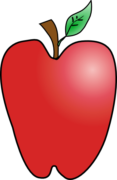 384x592 Cartoon Apple Clip Art