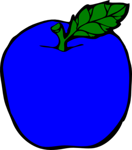 261x297 Dark Blue Apple Clip Art