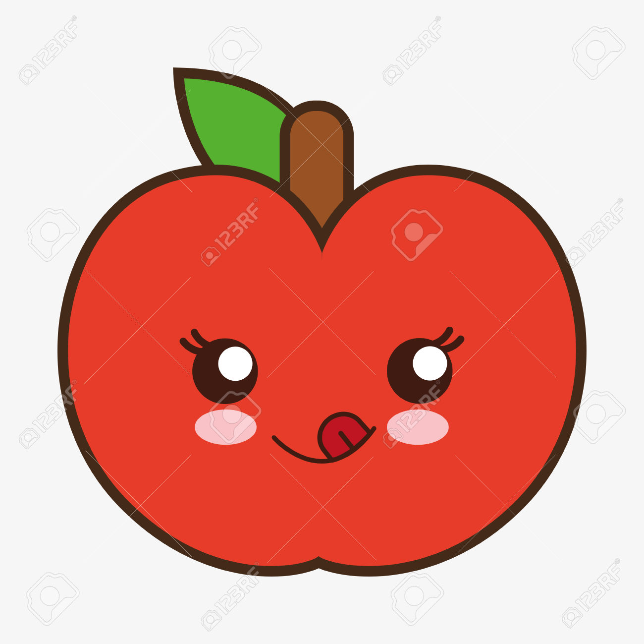 1300x1299 Apple Clipart Kawaii