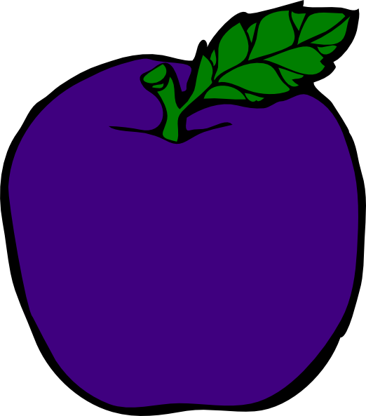 522x593 Purple Apple Clipart