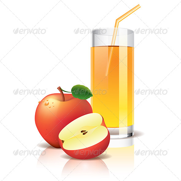 590x590 Apple Juice Illustration By Andegro4ka Graphicriver