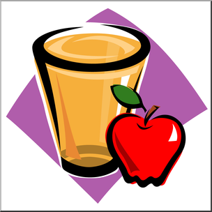 304x304 Clip Art Apple Juice Color I Abcteach