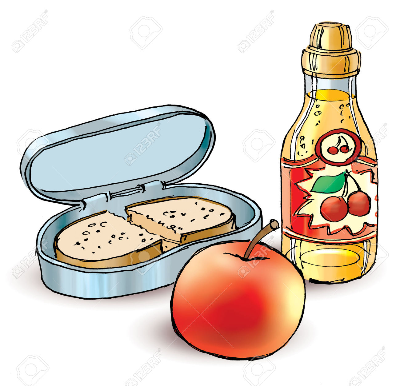 1300x1255 Juice Clipart Food Box
