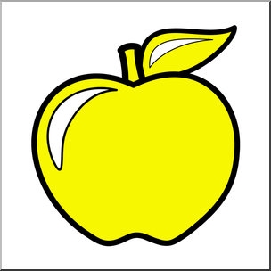 304x304 Clip Art Colors Apple 05 Yellow Color I Abcteach