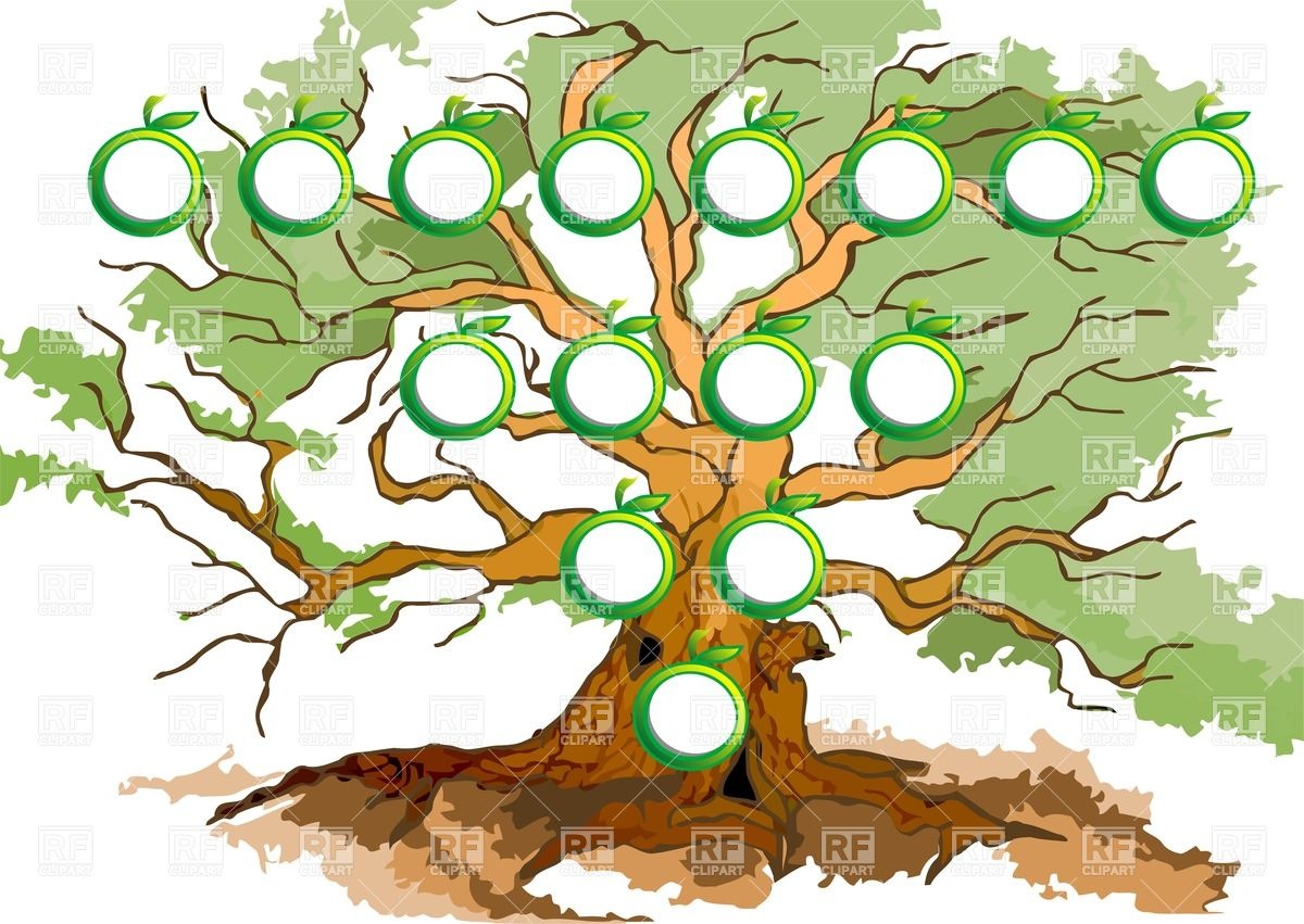 1200x851 Tree Diagram. Abstract Apple Shaped Frames On A Tree Royalty Free