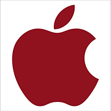 355x354 Apple Clipart Dark Red