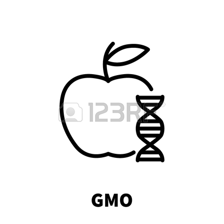 450x450 Gmo Icon Or Logo In Modern Line Style. High Quality Black Outline