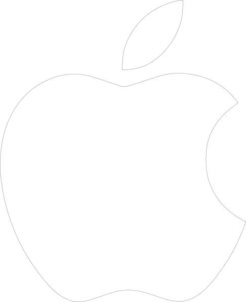 Apple Logo Outline | Free download on ClipArtMag