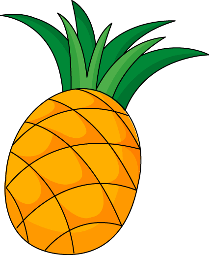 426x518 Pineapple Clipart