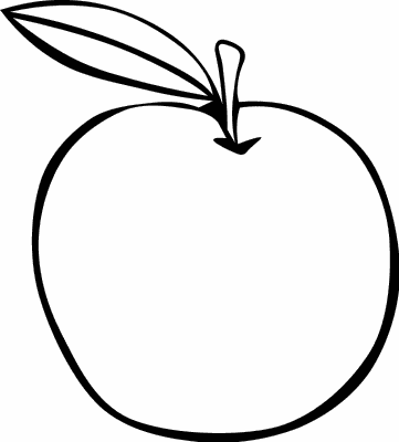 361x400 Apple Outline