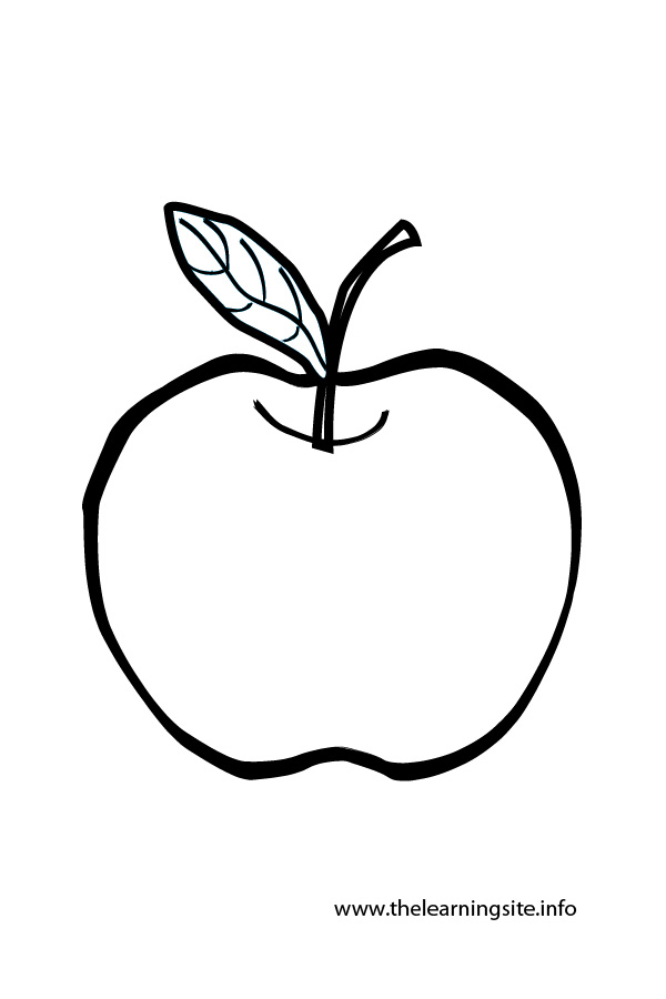 600x900 Apple Outline Clip Art