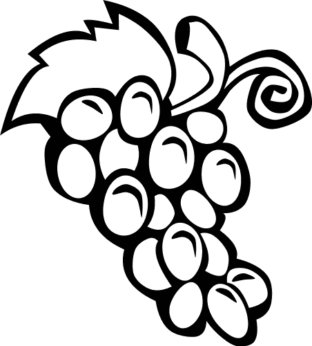 452x500 Fruit Outline Clipart