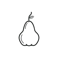 200x200 Icon Icons Fruit Fruits Food Foods Healthy Eating Outline Outlines