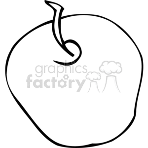 300x300 Royalty Free Apple Outline 383103 Vector Clip Art Image