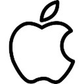 338x338 Apple Logo Outline Collection