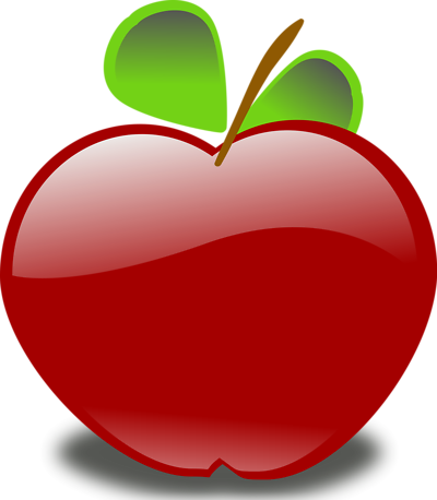 400x458 Apple Clipart Nine