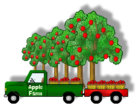 284x228 Apple Orchard Clipart