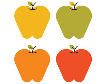 340x270 Apple Picking Clipart Set Apples Fall Apple Picking Apple