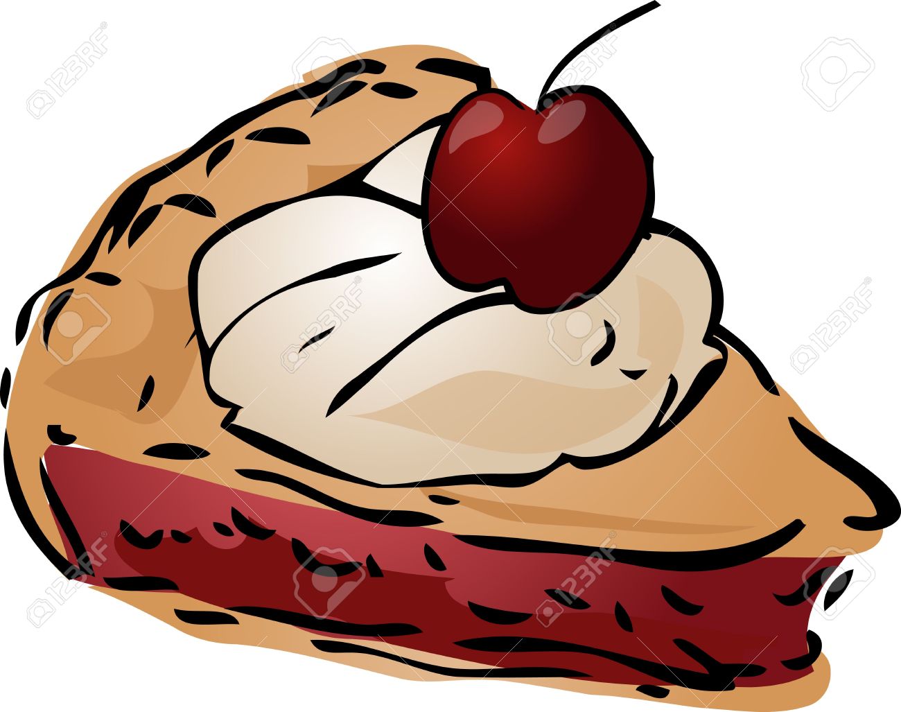 1300x1027 Apple Pie A La Mode Clipart