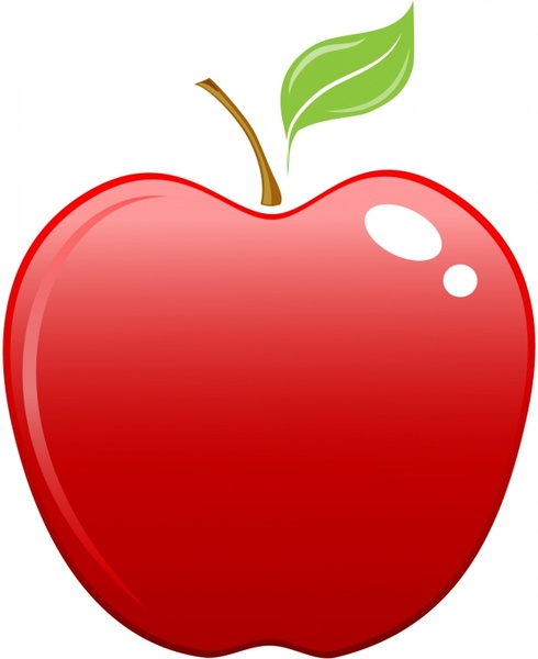 490x600 Fruits Amp Vegetables Clipart Apple Shape