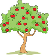 173x195 Apple Tree Clipart
