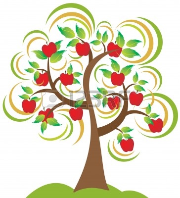 364x400 Beautiful Clipart Apple Tree