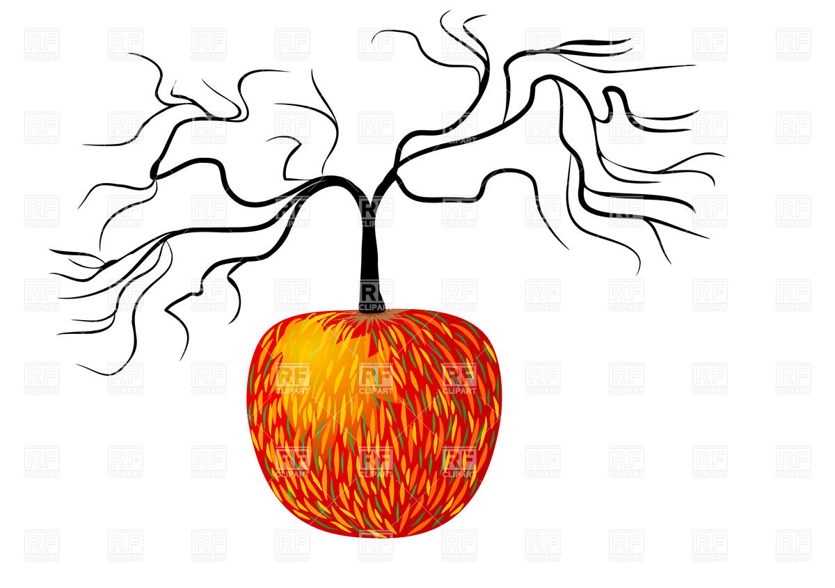 1200x845 Apple Tree Concept Royalty Free Vector Clip Art Image