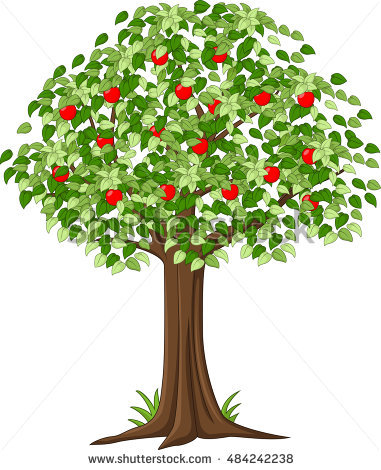 381x470 Cherry Tree Clipart Red Apple