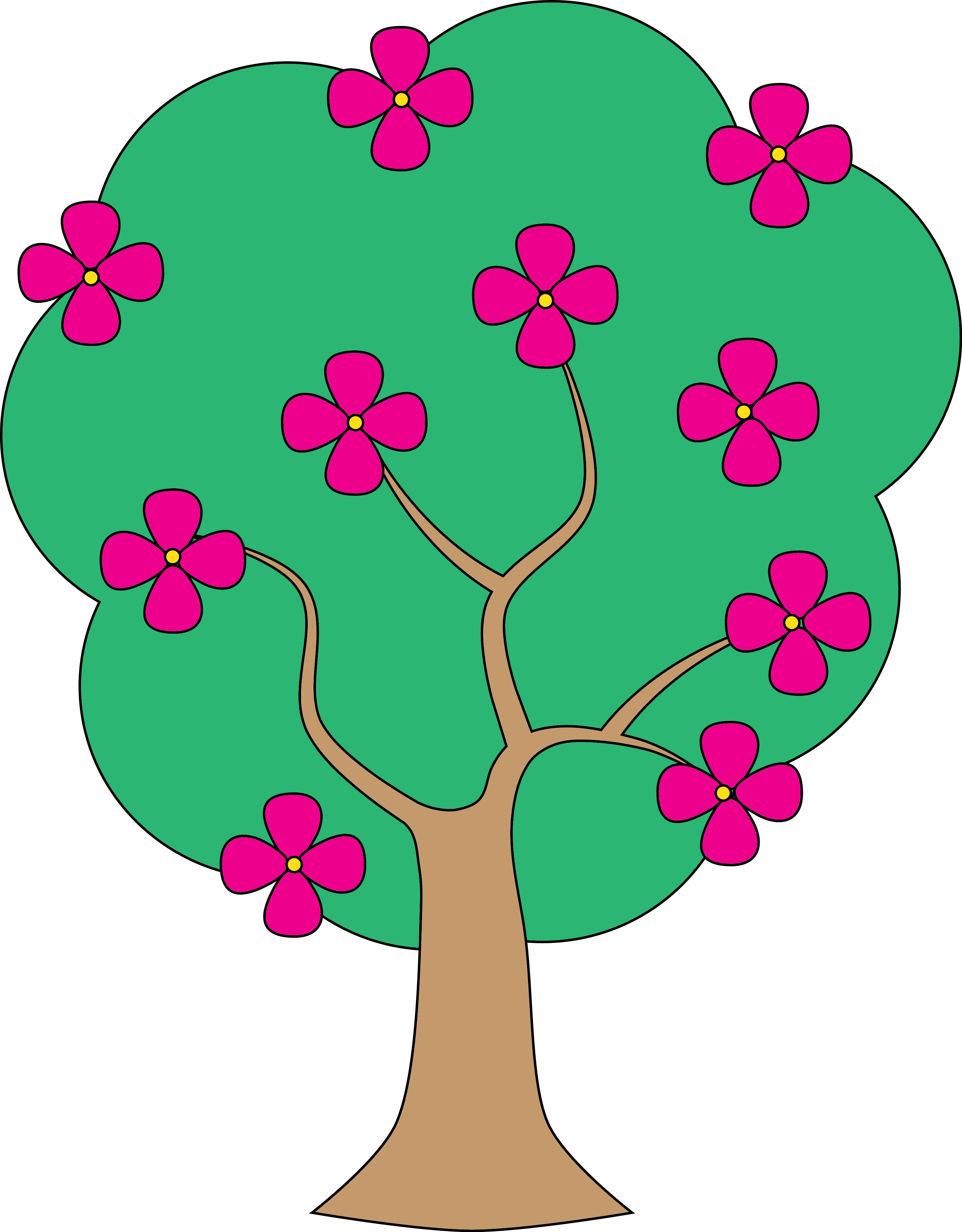 3139x4019 Tree Clipart Apple Blossom