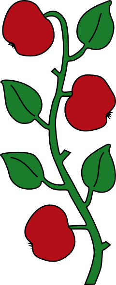 240x586 Apple Tree Branch Clip Art Free Vector 4vector