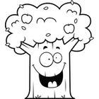 140x140 Clip Art Image Gallery Similar Image Cartoon Apple Tree (Black