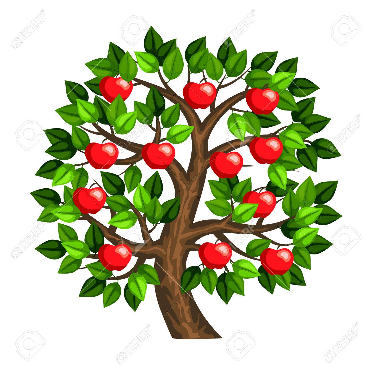 1300x1300 Apple Tree Royalty Free Cliparts, Vectors, And Stock Illustration